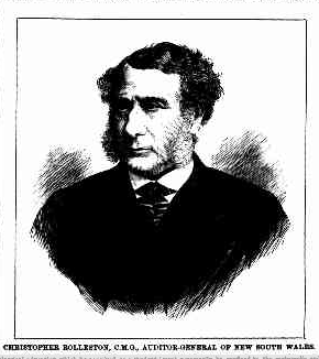 Portrait of Christopher Rolleston, Attorney-General of New South Wales. Source: Australian Town and Country Journal, 7 June 1879, p. 17.
