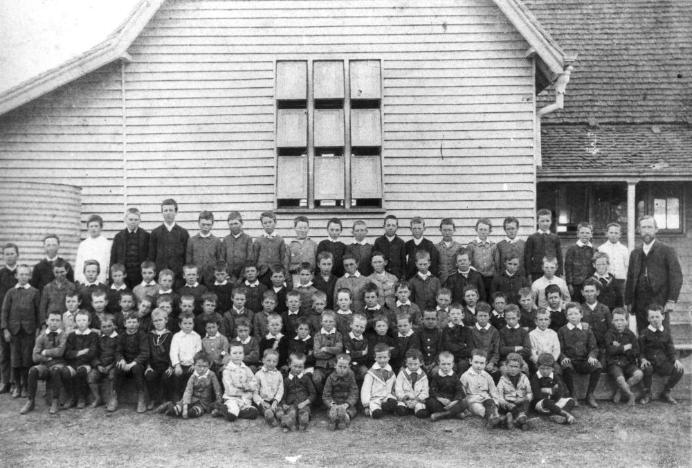 Photograph of students at Allora State School, 1890. Source: John Oxley Library, State Library of Queensland, Negative No. 31357.