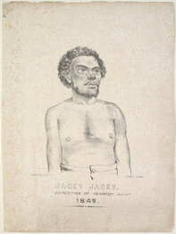 Jackey Jackey portrait, 1849. Source: Charles Rodius, lithograph, 1849. Mitchell Library, State Library of New South Wales.