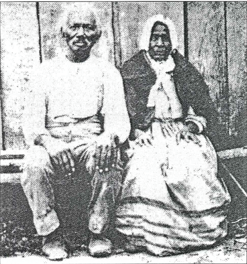 Photograph of Benedict and Marian Vengeur, 1895. Source: 'Veterans of Limestone', Queensland Times, 15 August 1895, p. 2.