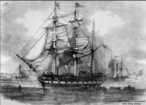 The Emigrant Ship “Artemisia”, Bound for Moreton Bay, New South Wales. The Illustrated London News, 12 August 1848, p. 96. 
